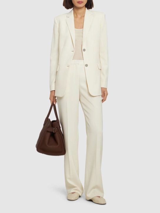 Theory: Veste relaxed à boutonnage simple - Blanc - women_1 | Luisa Via Roma