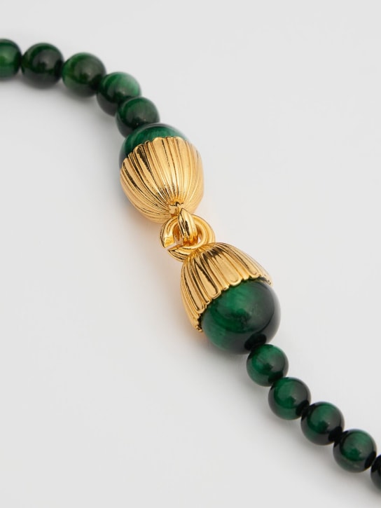 Timeless Pearly: Collana con perline di malachite - women_3 | Luisa Via Roma