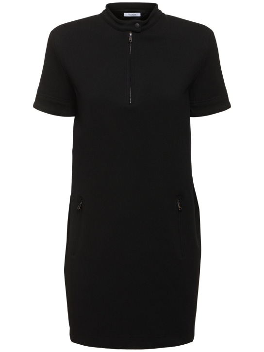 Max Mara: Lord jersey mini dress - Black - women_0 | Luisa Via Roma