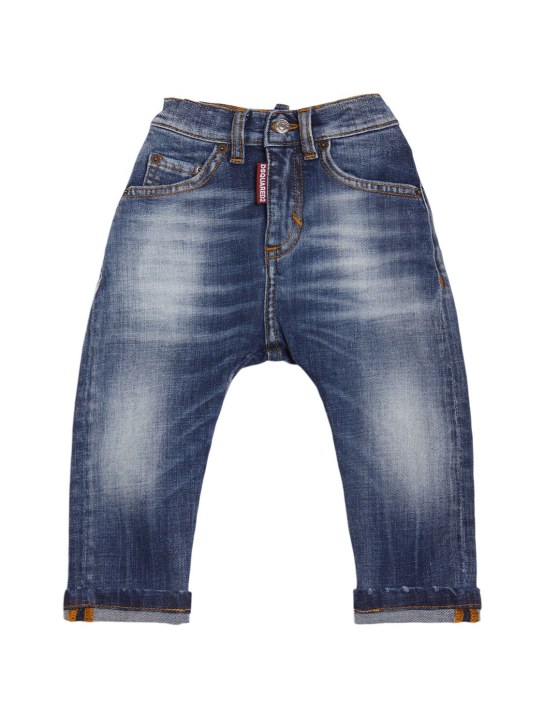 Dsquared2: Jeans aus Stretch-Baumwolldenim - Blau - kids-boys_0 | Luisa Via Roma