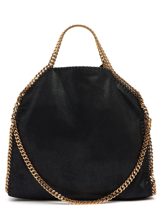 Stella McCartney: 3Chain Falabella shaggy faux leather bag - Black - women_0 | Luisa Via Roma