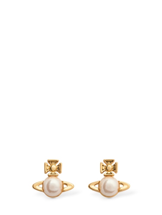 Vivienne Westwood: Balbina faux pearl stud earrings - women_0 | Luisa Via Roma