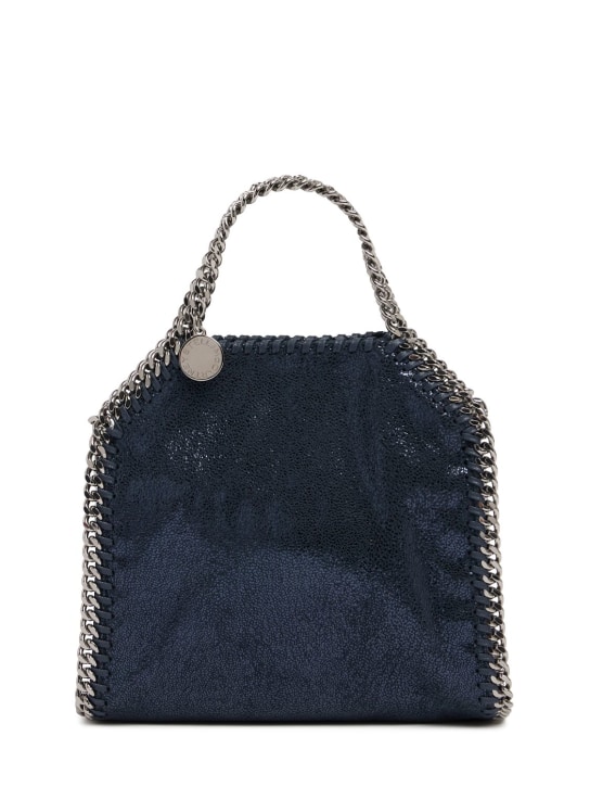 Stella McCartney: Tiny Falabella eco shiny chamois bag - Navy - women_0 | Luisa Via Roma