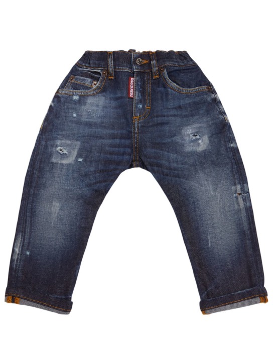 Dsquared2: Jeans aus Stretch-Baumwolldenim - Blau - kids-girls_0 | Luisa Via Roma