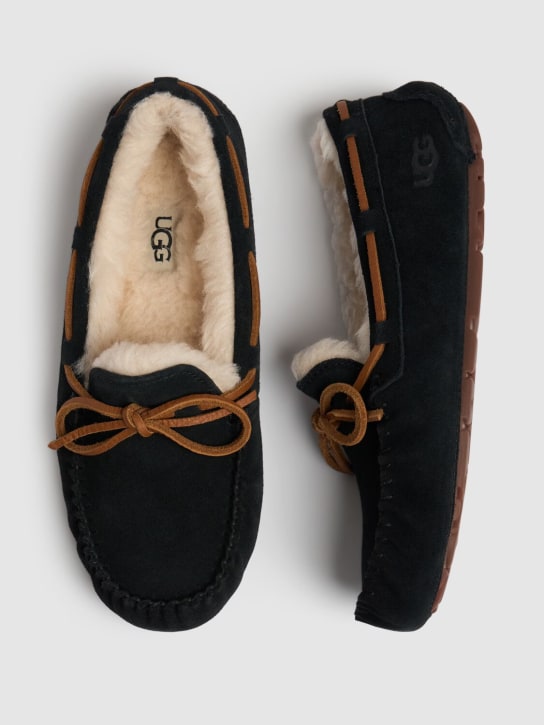 Ugg: 10mm Dakota shearling loafers - Black - women_1 | Luisa Via Roma