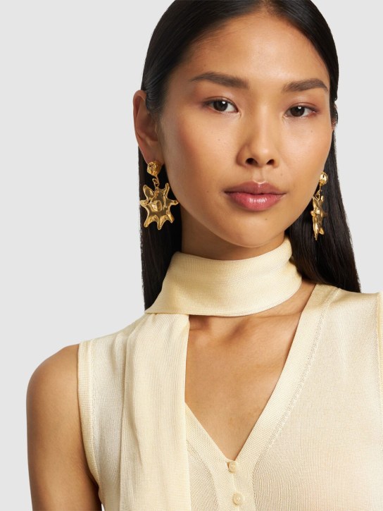 Simuero: Astro drop earrings - Gold - women_1 | Luisa Via Roma