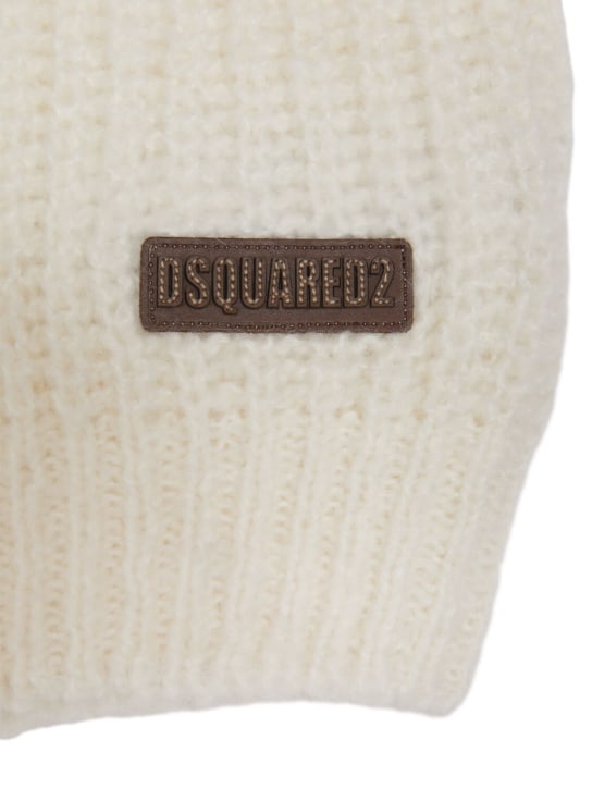 Dsquared2: Alpaca blend knit sweater - White - kids-girls_1 | Luisa Via Roma