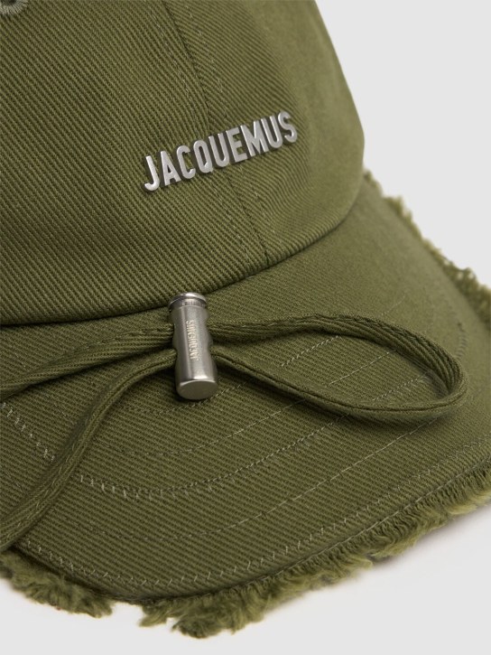 Jacquemus: La Casquette Artichaut cotton hat - Khaki - men_3 | Luisa Via Roma