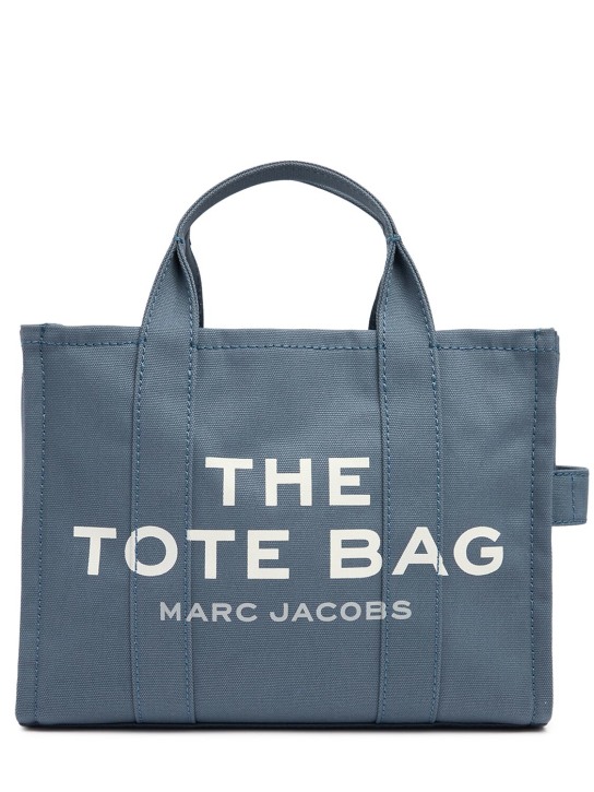 Marc Jacobs: The Small Tote コットンキャンバスバッグ - ブルー - men_0 | Luisa Via Roma