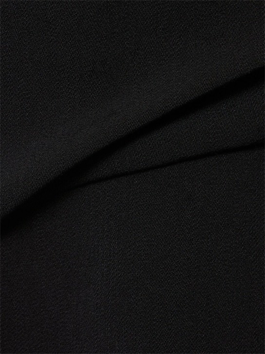 JW Anderson: Tailored v-neck wool blend mini dress - Black - women_3 | Luisa Via Roma