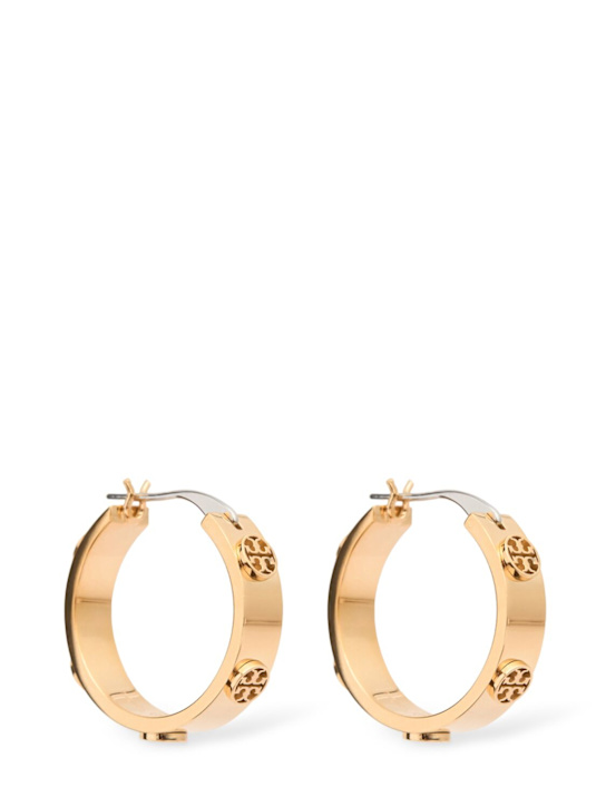 Tory Burch: Miller hoop earrings - women_0 | Luisa Via Roma