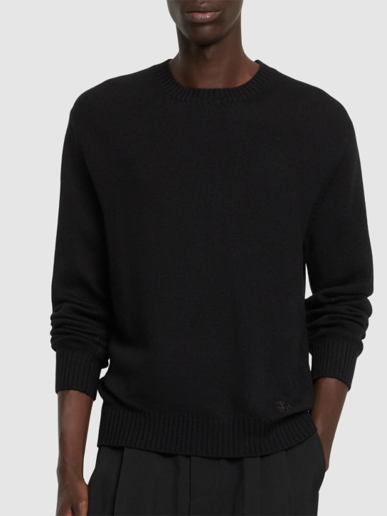 Jil Sander: Extra fine knit wool sweater - men_2 | Luisa Via Roma