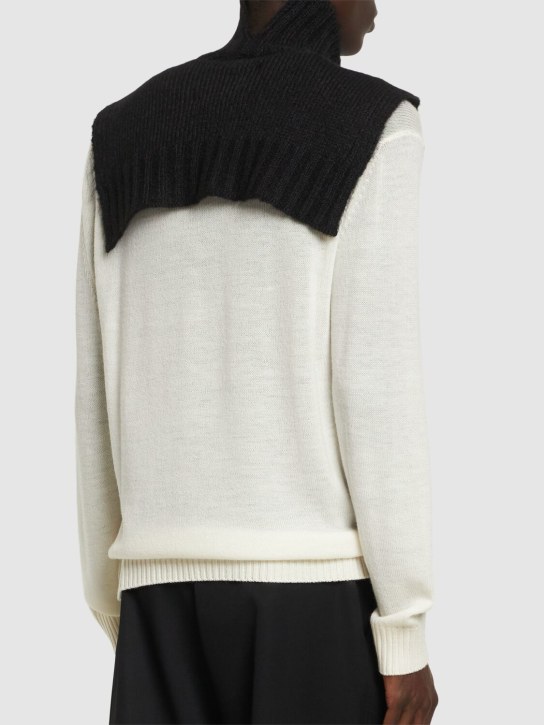Jil Sander: Gilet in maglia a collo alto - men_2 | Luisa Via Roma