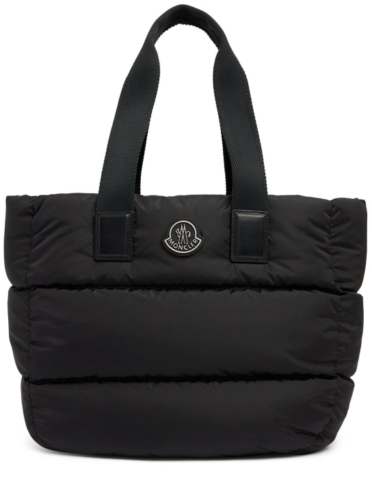 Moncler: Caradoc quilted nylon tote bag - Black - women_0 | Luisa Via Roma