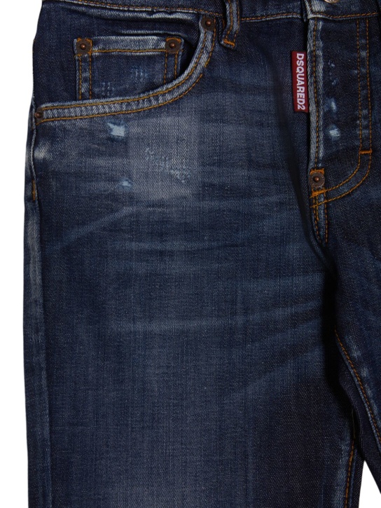 Dsquared2: Jeans aus Stretch-Baumwolle - Blau - kids-boys_1 | Luisa Via Roma