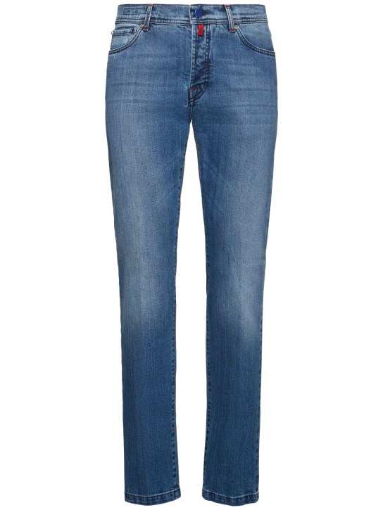 Kiton: Cotton denim jeans - men_0 | Luisa Via Roma