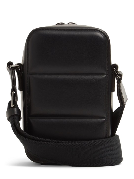 Moncler: Vertical leather crossbody bag - men_4 | Luisa Via Roma