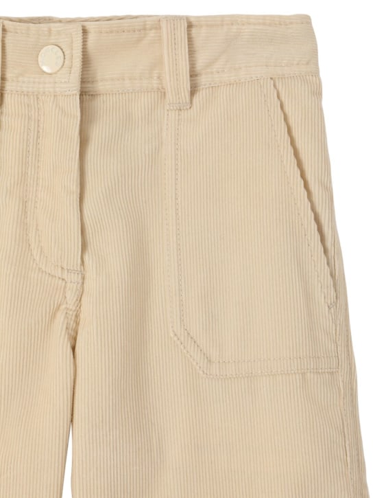 Moncler: Pantaloni larghi in cotone millerighe - kids-girls_1 | Luisa Via Roma