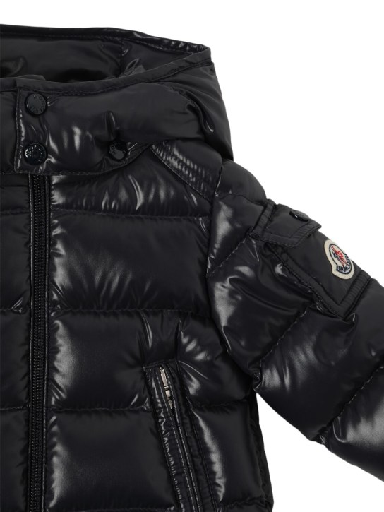 Moncler: Piumino Maya in nylon - Blu Royal - kids-boys_1 | Luisa Via Roma