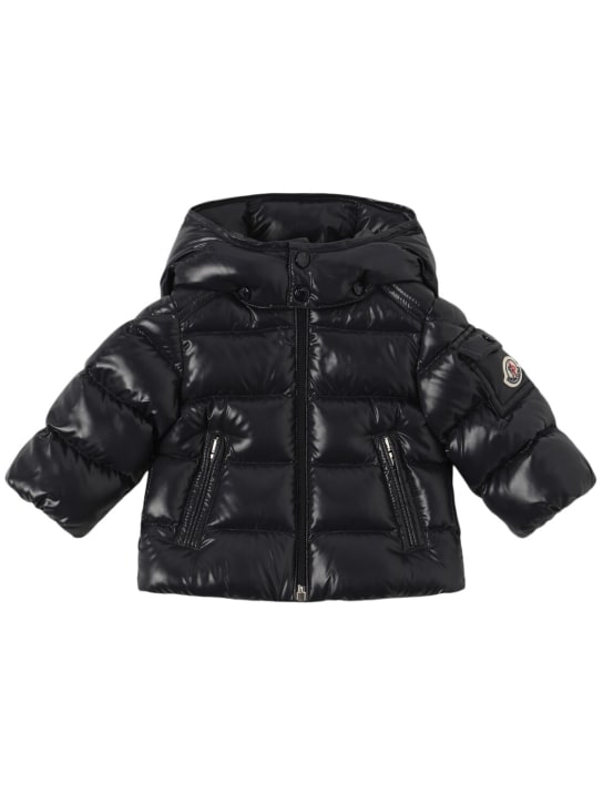 Moncler: Piumino Maya in nylon - Blu Royal - kids-boys_0 | Luisa Via Roma