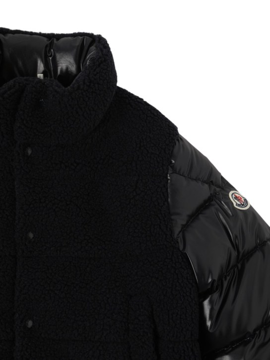 Moncler: Tyler テックポーラーフリースダウンジャケット - kids-boys_1 | Luisa Via Roma