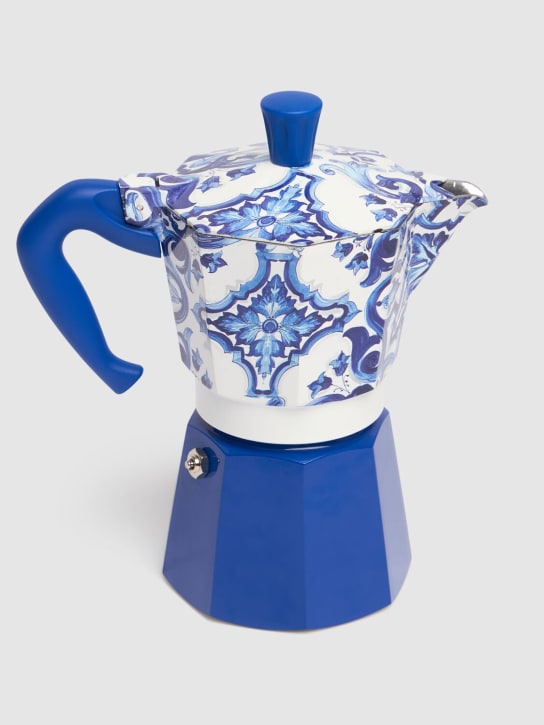 Dolce&Gabbana: Large Moka Express - Blue - ecraft_2 | Luisa Via Roma