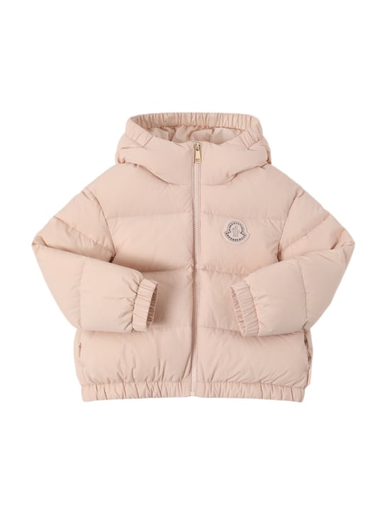 Moncler: Doudoune en matière technique Claritia - Rose - kids-girls_0 | Luisa Via Roma