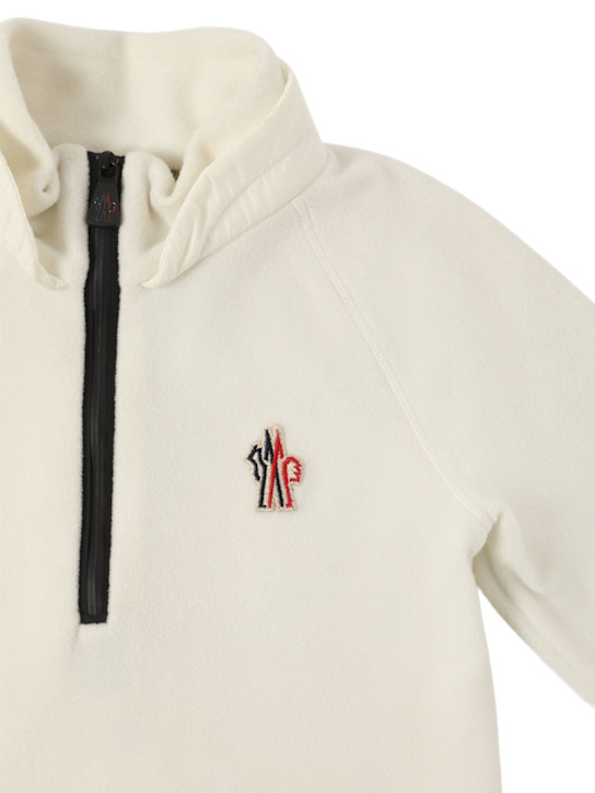 Moncler Grenoble: Zip-up tech fleece sweatshirt - kids-girls_1 | Luisa Via Roma