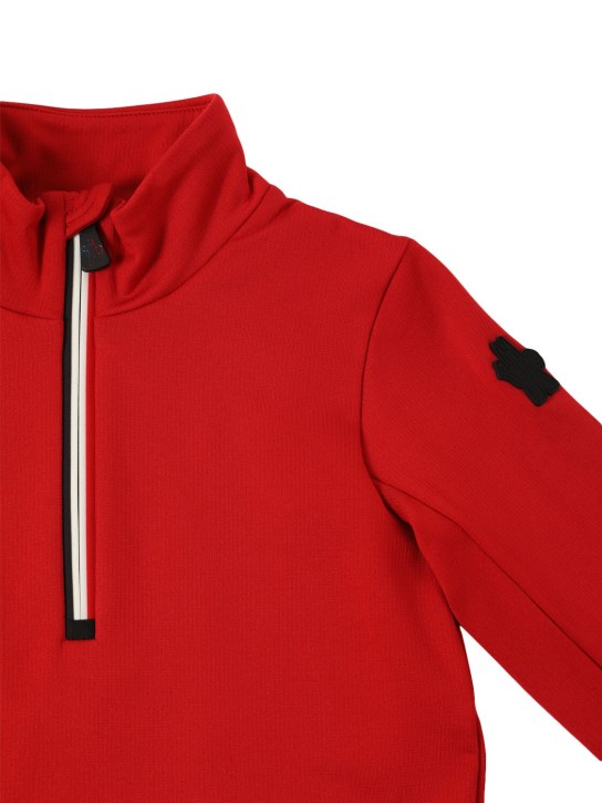Moncler Grenoble: Tricolor tech sweatshirt - kids-boys_1 | Luisa Via Roma