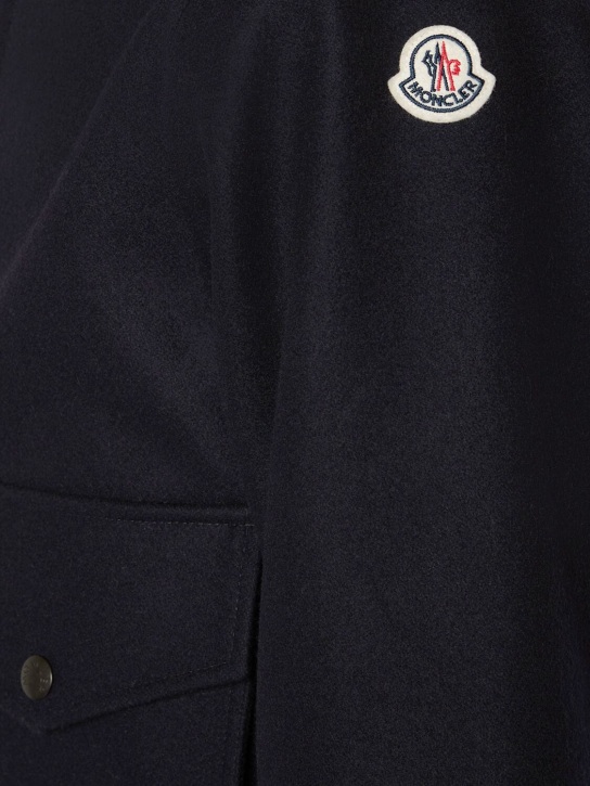 Moncler: Fredarola virgin wool down jacket - men_4 | Luisa Via Roma