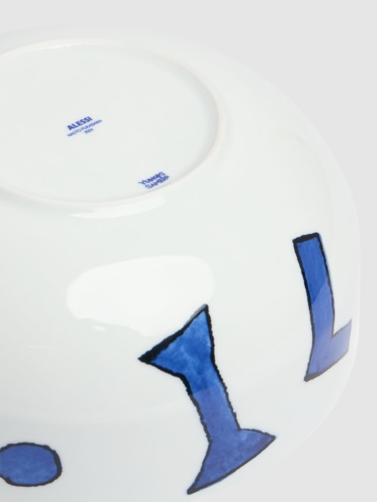 Alessi: Itsumo salad bowl - White/Blue - ecraft_2 | Luisa Via Roma