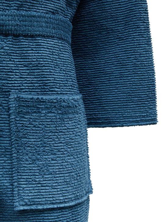 Lanerossi: Pantelleria bathrobe - Blue - ecraft_2 | Luisa Via Roma