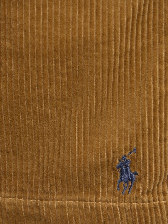Polo Ralph Lauren: Short en coton côtelé à cordons - Despatch Tan - men_1 | Luisa Via Roma