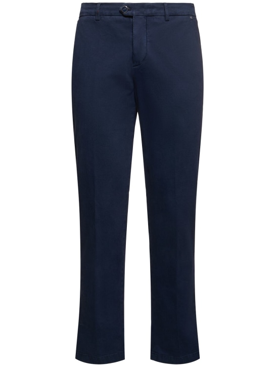 Kiton: Cotton blend chino pants - men_0 | Luisa Via Roma