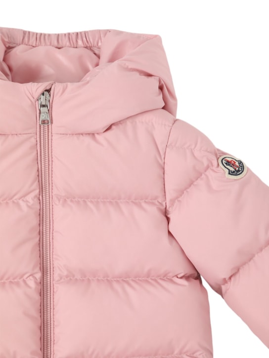 Moncler: Sharon tech down jacket - 라이트 핑크 - kids-girls_1 | Luisa Via Roma