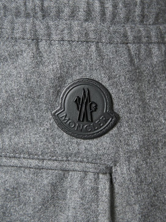 Moncler: Cashmere blend pants - men_4 | Luisa Via Roma
