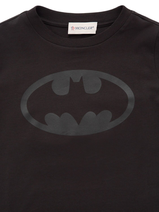 Moncler: Batman コットンジャージーTシャツ - kids-boys_1 | Luisa Via Roma