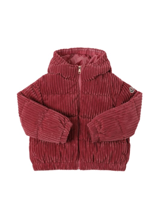 Moncler: Doudoune en matière technique Arline - Rose - kids-girls_0 | Luisa Via Roma