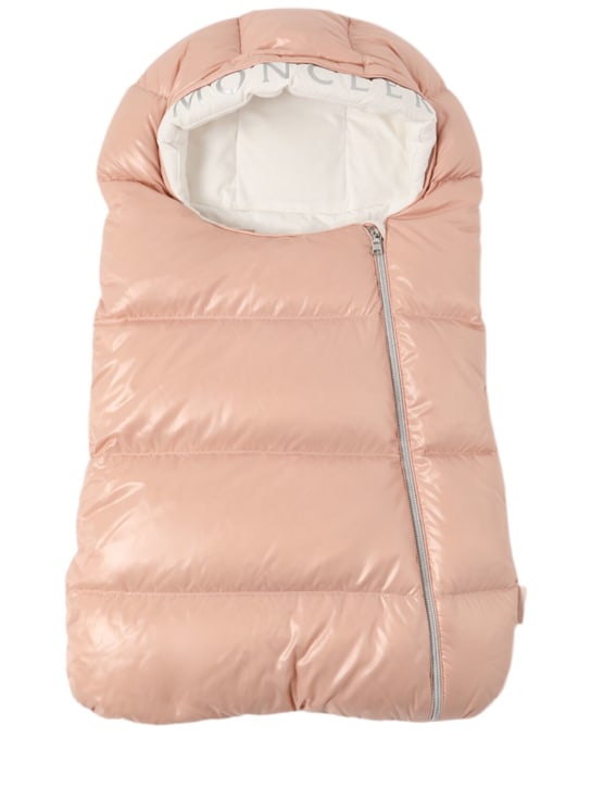 Moncler: ナイロンベビースリーピングバッグ - kids-girls_0 | Luisa Via Roma