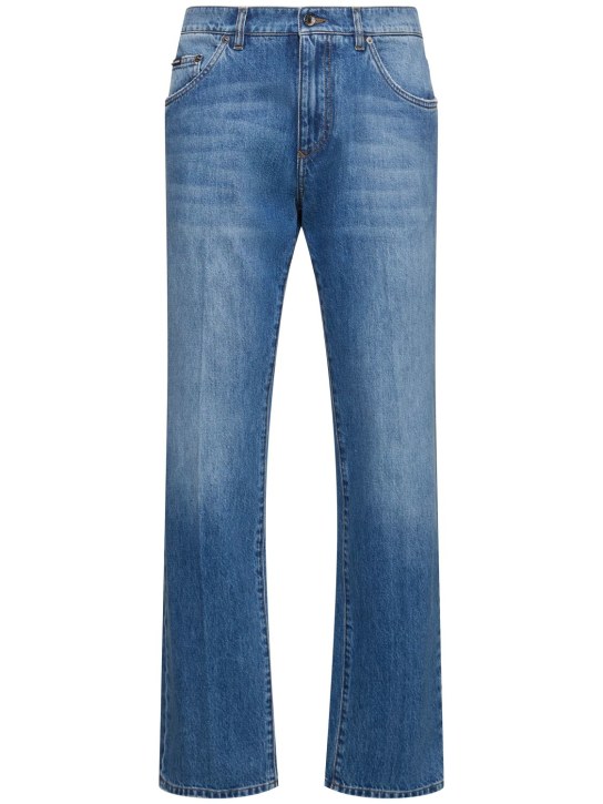 Dolce&Gabbana: Jeans aus Denim - Blau - men_0 | Luisa Via Roma