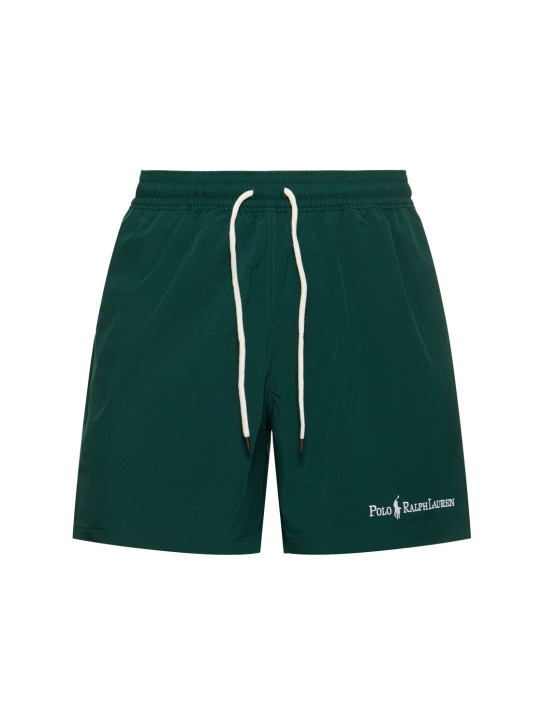 Polo Ralph Lauren: Traveler swim shorts - Moss Agate - men_0 | Luisa Via Roma