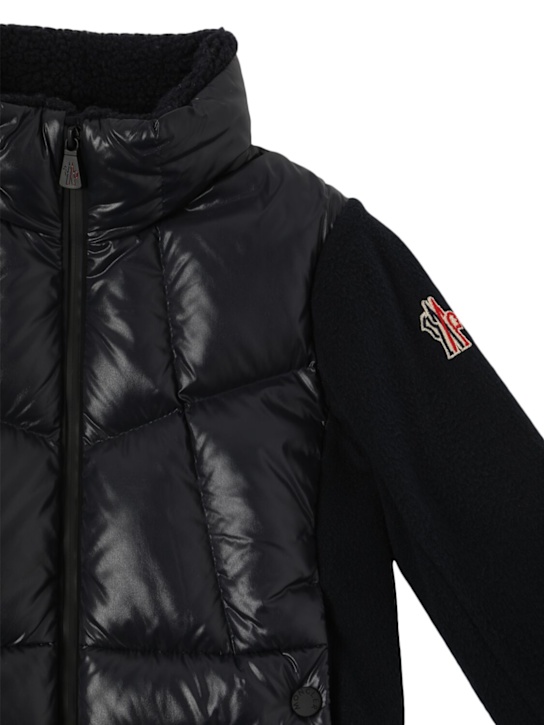 Moncler Grenoble: Zip-up nylon cardigan jacket - kids-boys_1 | Luisa Via Roma