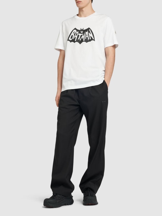 Moncler: Batman cotton jersey t-shirt - White - men_1 | Luisa Via Roma