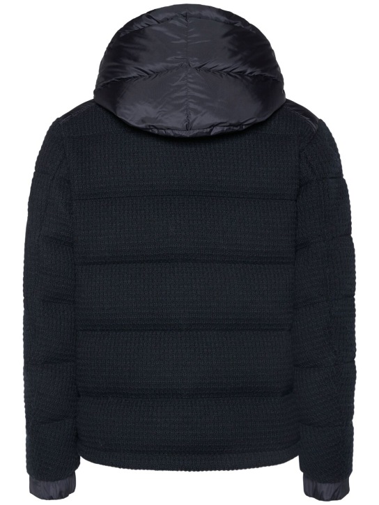 Moncler: Lagdei wool blend down jacket - men_5 | Luisa Via Roma
