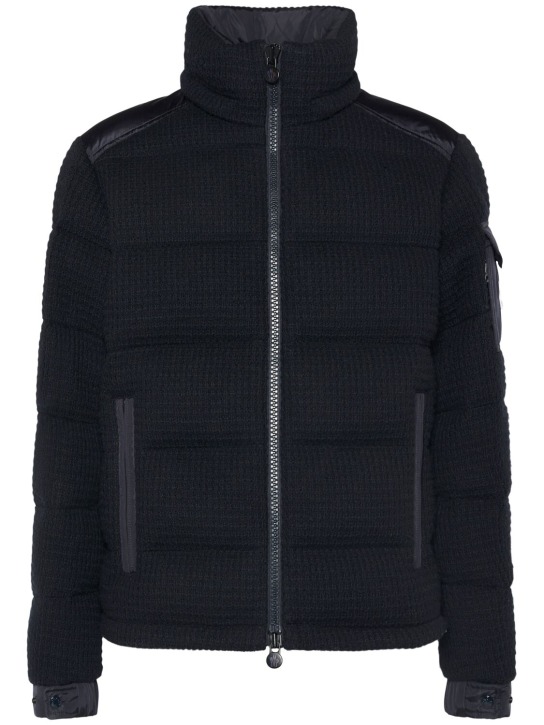 Moncler: Lagdei wool blend down jacket - men_4 | Luisa Via Roma