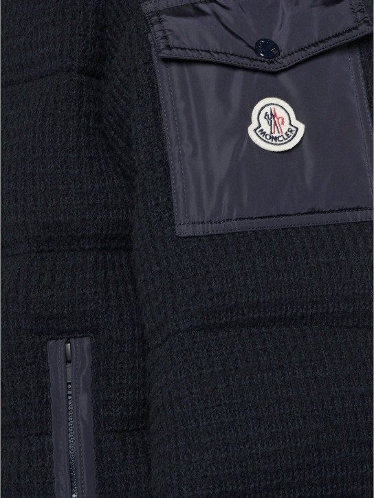 Moncler: Lagdei wool blend down jacket - men_6 | Luisa Via Roma