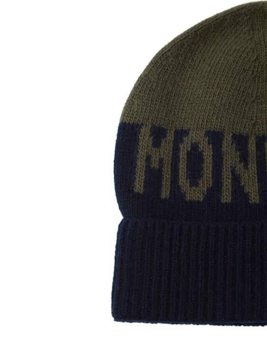 Moncler: ヴァージンウールビーニー - kids-boys_1 | Luisa Via Roma