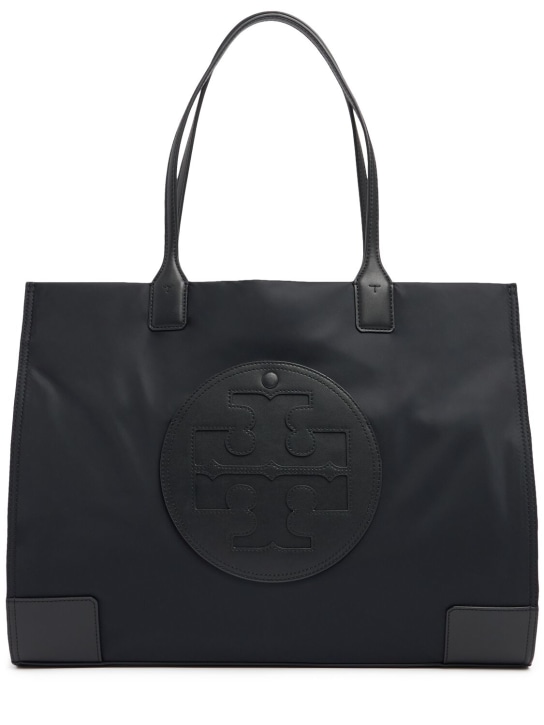 Tory Burch: Ella recycled nylon tote bag - Black - women_0 | Luisa Via Roma
