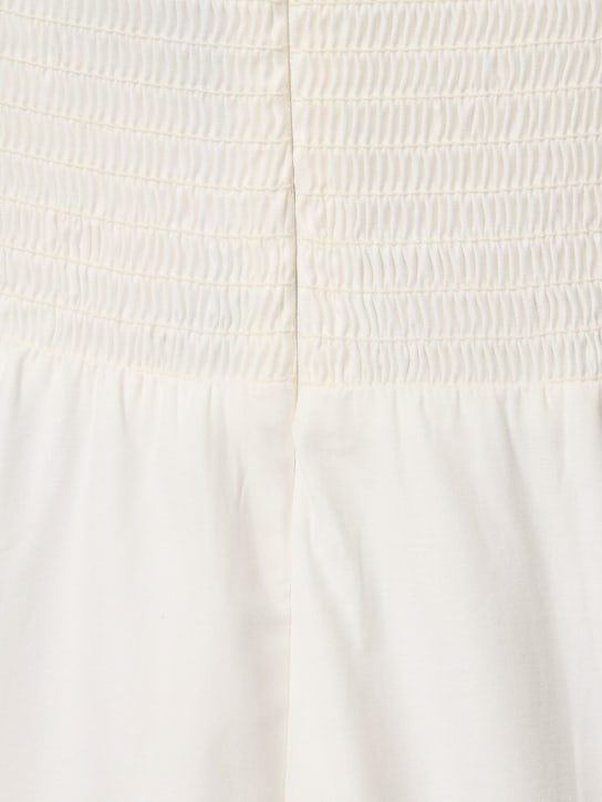 Reformation: Vestito midi Stormi in popeline di cotone stretch - Bianco - women_3 | Luisa Via Roma