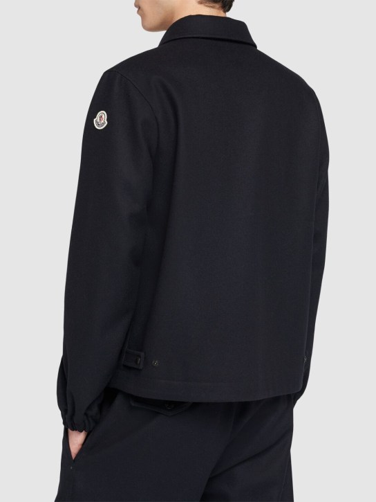 Moncler: Fredarola virgin wool down jacket - men_2 | Luisa Via Roma